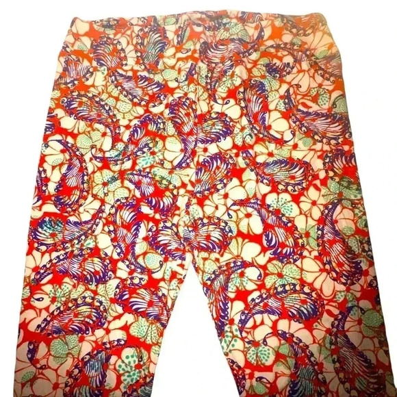 Lularoe TC2 plus size paisley floral leggings.OG designer Patrick quality& fit. - Picture 1 of 8